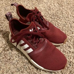 Adidas Originals Maroon NMD_R1 Sneakers